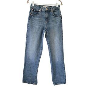 Garage Denim 90s Straight Jeans Size 3 Blue High Rise Denim
